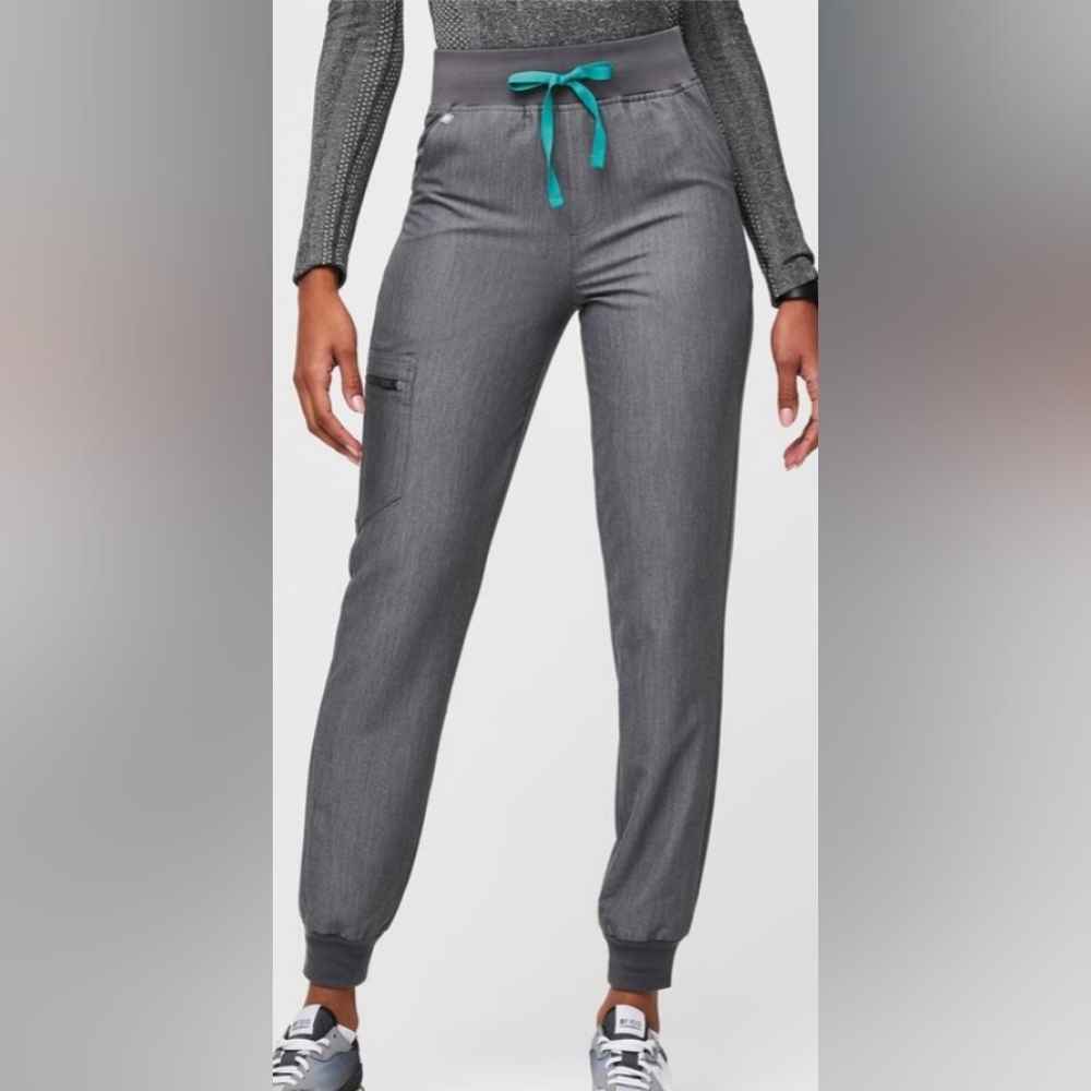 Figs high waist graphite pants medium petite